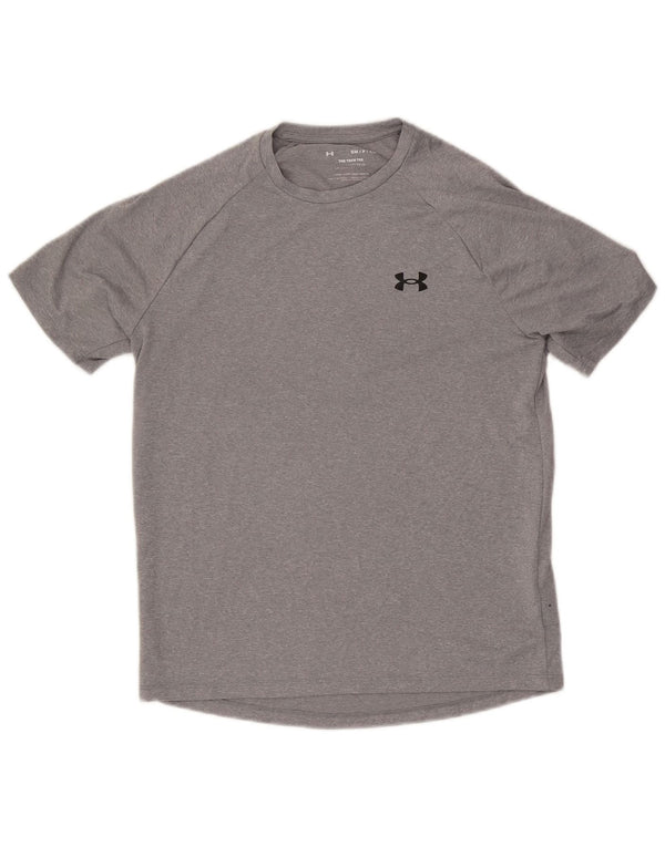T-shirt da uomo Under Armour Top Small in poliestere grigio