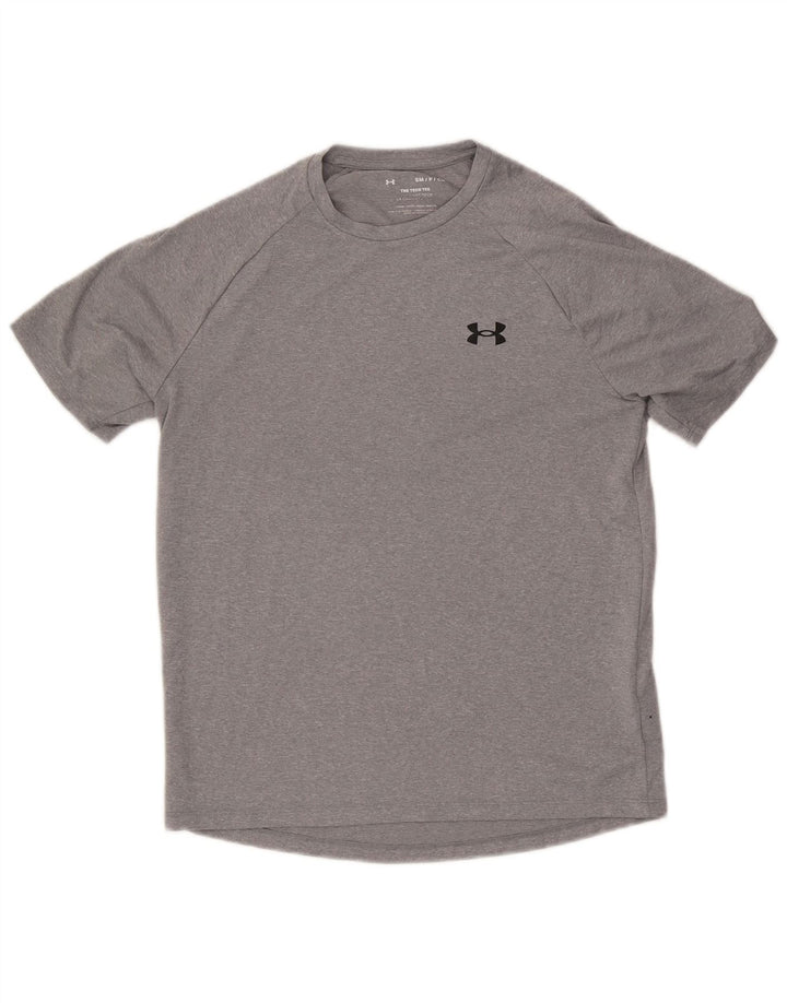 T-shirt da uomo Under Armour Top Small in poliestere grigio