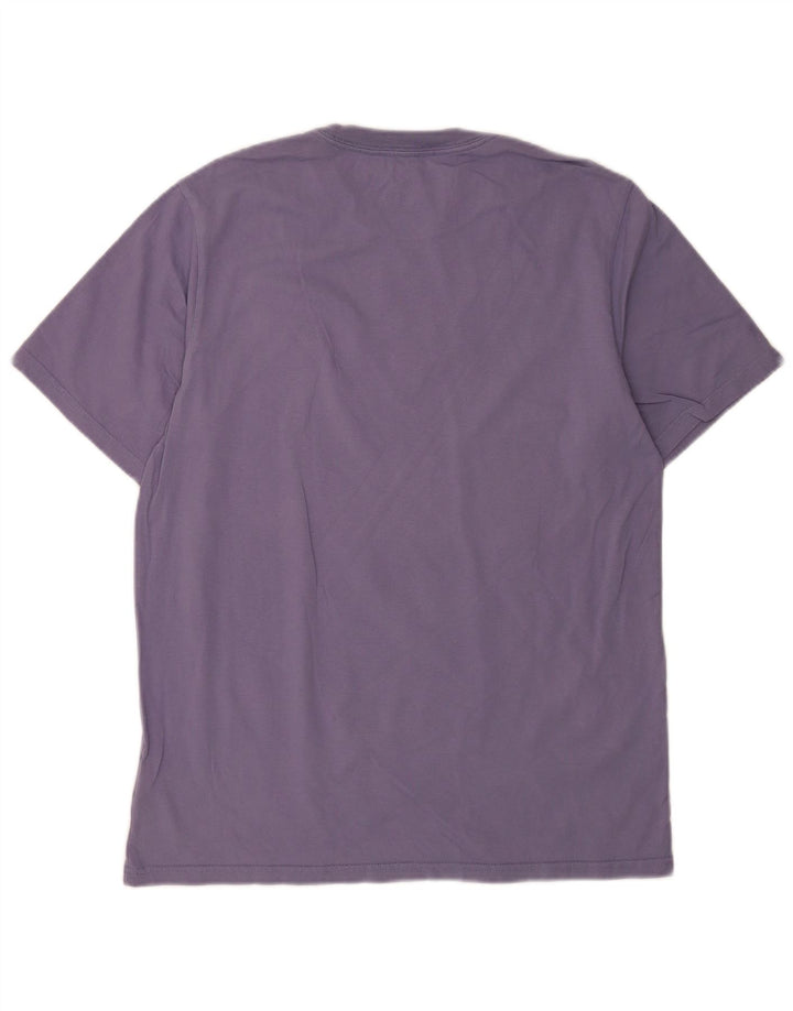 T-shirt da uomo Converse Top Large in cotone blu navy