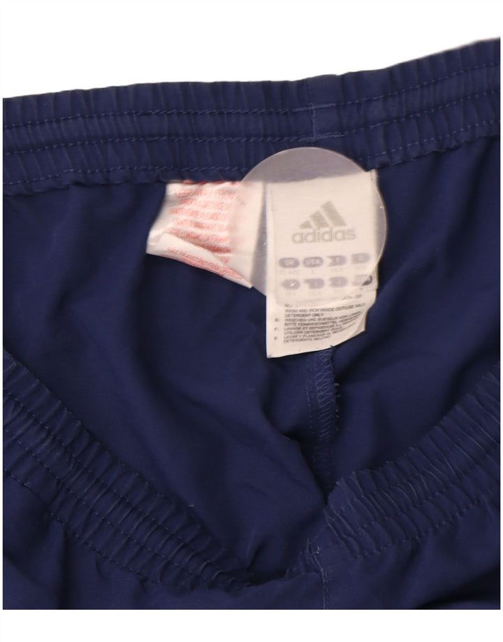 Pantaloncini sportivi Adidas da ragazzo 13-14 anni in poliestere blu navy