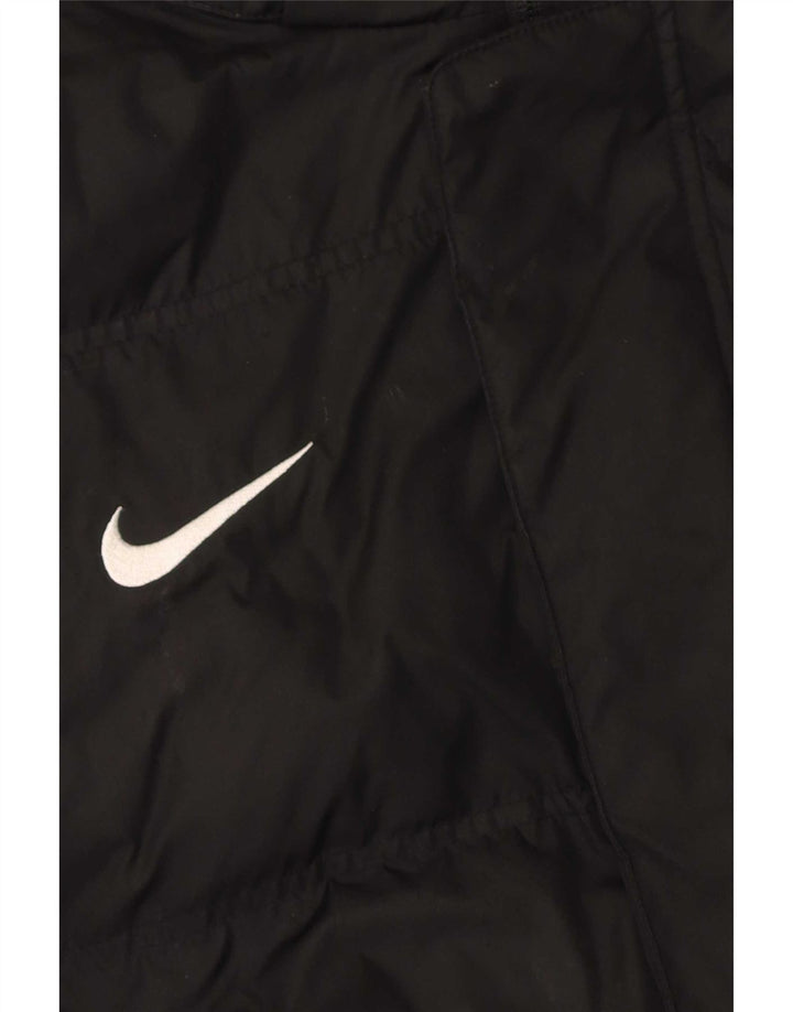 Giacca imbottita con cappuccio Nike Storm-Fit da uomo UK 40 grande poliestere nero