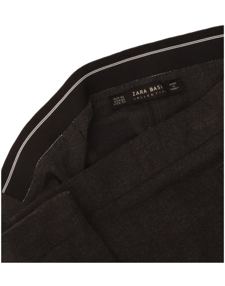 Pantaloni casual slim Zara da donna XS W26 L28 Grigi