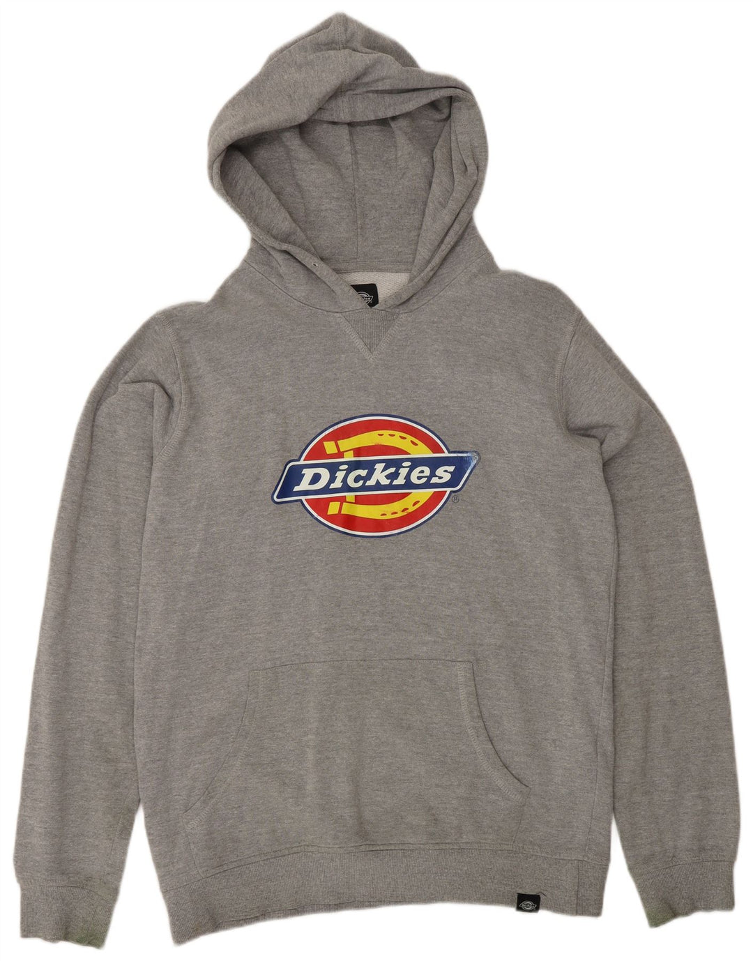DICKIES Maglione con cappuccio grafico da uomo in cotone grigio medio