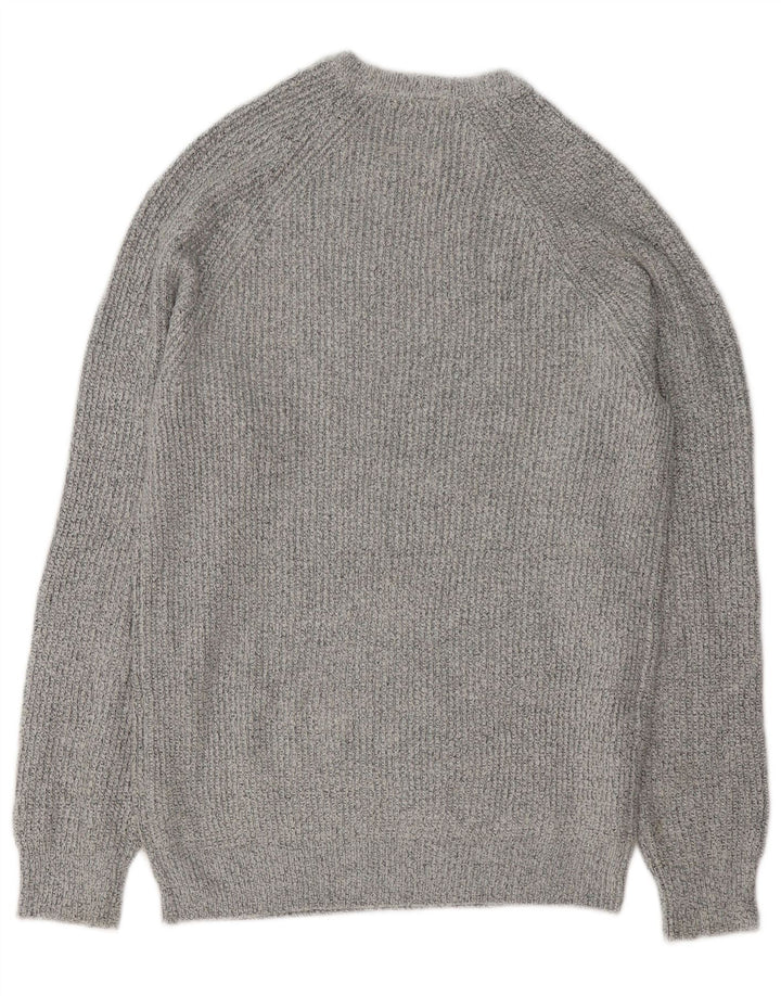 Maglione maglione girocollo da uomo Marks & Spencer piccolo grigio in poliammide