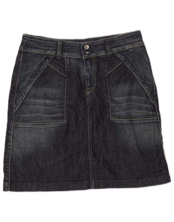 Gonna in denim da donna BEN SHERMAN media W30 cotone blu navy