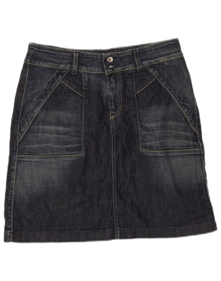 Gonna in denim da donna BEN SHERMAN media W30 cotone blu navy