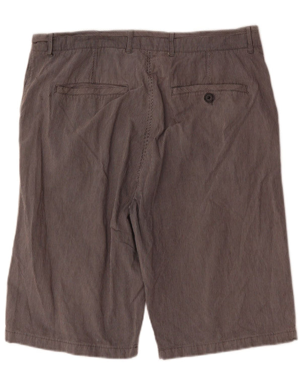 Pantaloncini chino da uomo Ted Baker W36 grande cotone gessato grigio