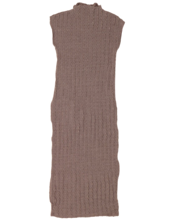 Abito maglione maxi senza maniche Zara da donna UK 12 Grigio medio