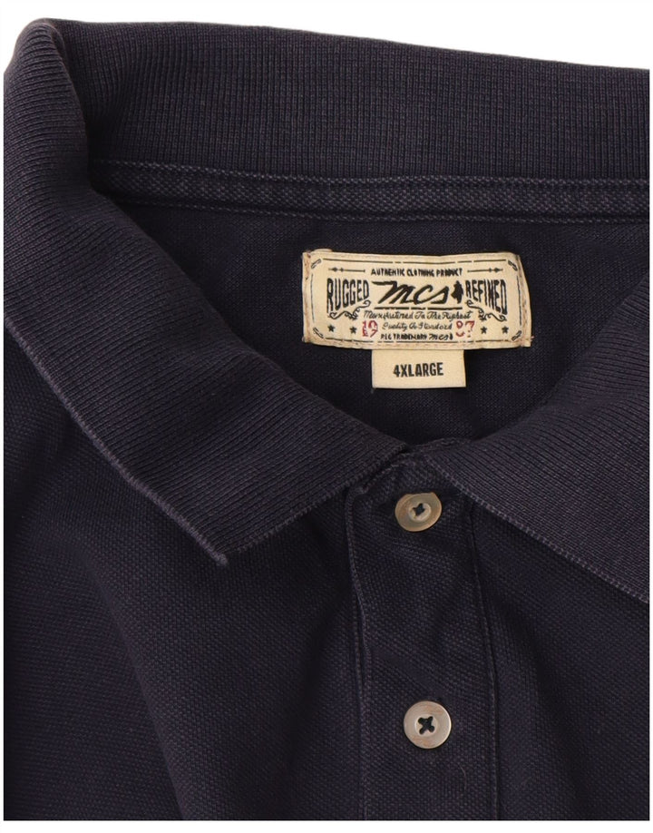 Polo da uomo Marlboro Classics 4XL Blu navy