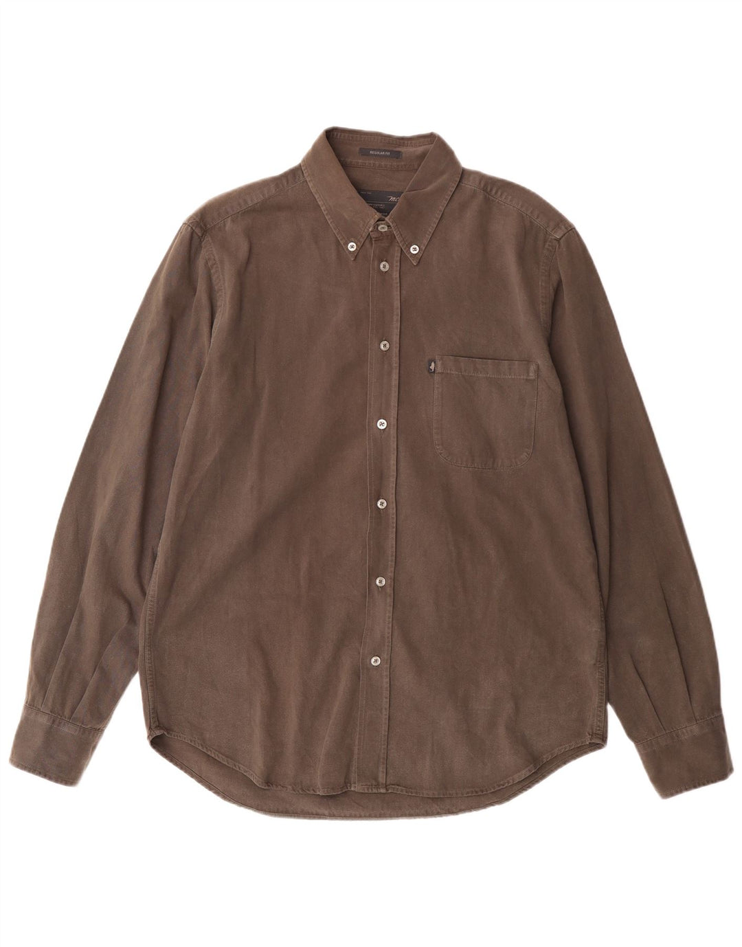 Camicia da uomo Regular Fit Marlboro Classics XL in cotone marrone