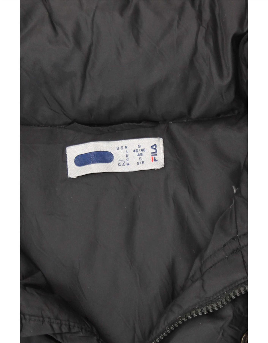 Giacca Imbottita Fila Uomo IT 46/48 Media Nera