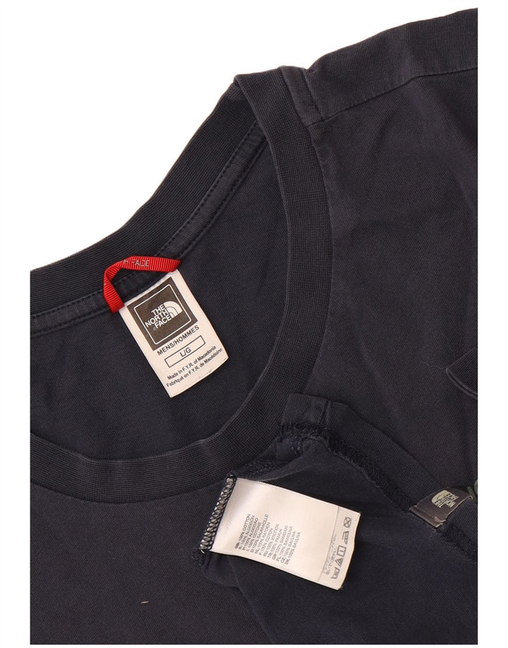 T-shirt da uomo The North Face Top Large in cotone blu navy