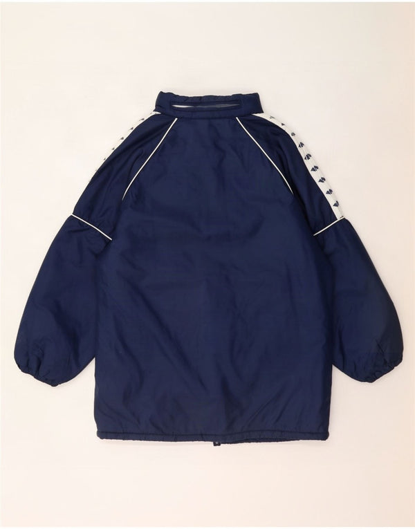 Arena Giacca imbottita con cappuccio con grafica da uomo UK 38 Medium Blu navy Colourblock