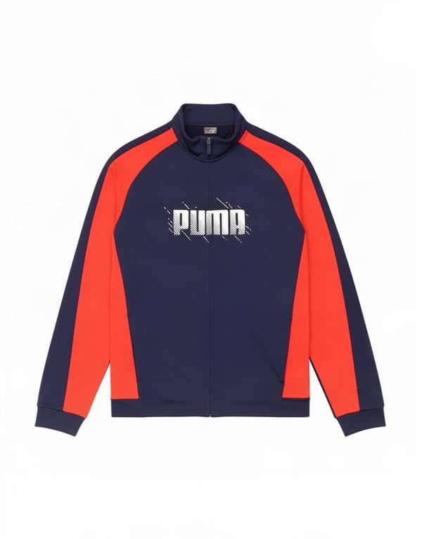 Giacca da ginnastica grafica da ragazzo Puma 15-16 anni Blu navy Colourblock