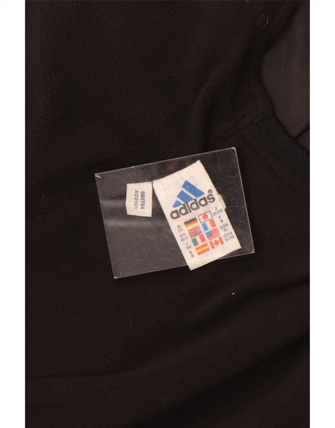 ADIDAS Maglia da tuta senza maniche pullover Climashell da uomo UK 48/50 XL Nera