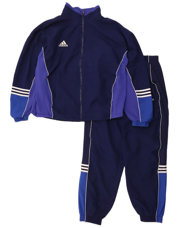 Tuta intera da uomo Adidas UK 48/50 XL Poliestere color block blu navy
