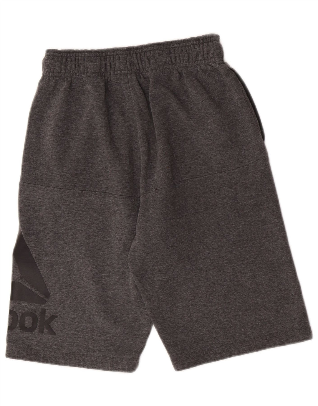 Pantaloncini sportivi Reebok da uomo con grafica piccola in cotone grigio