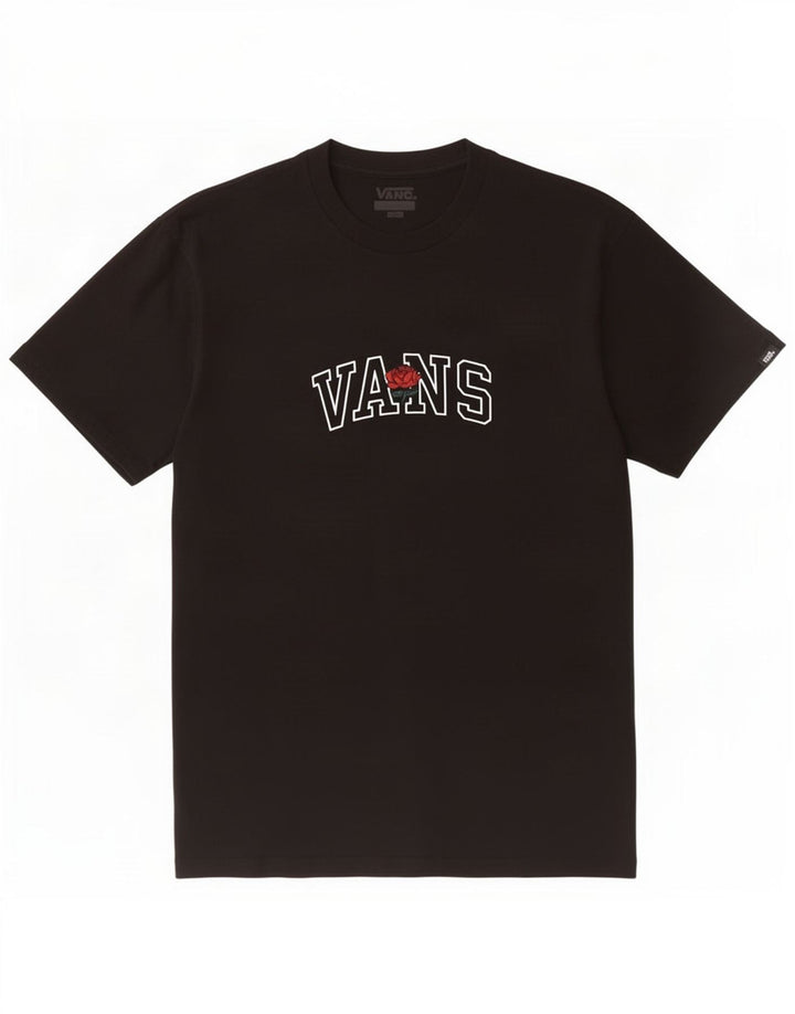 T-shirt grafica da uomo Vans Top in cotone nero medio