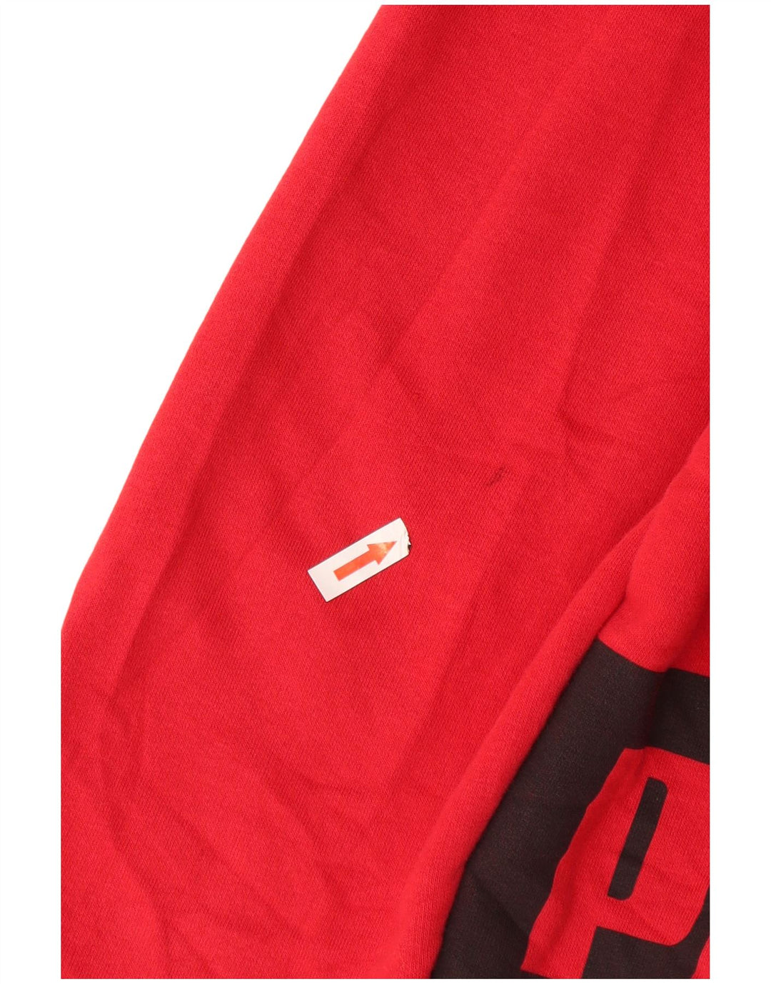 Felpa con cappuccio grafica PUMA da uomo grande color block rosso
