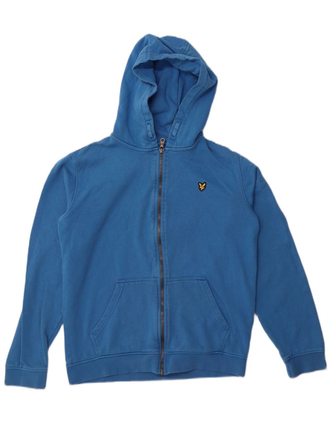Maglione con cappuccio e zip per ragazzi Lyle & Scott 14-15 anni in cotone blu