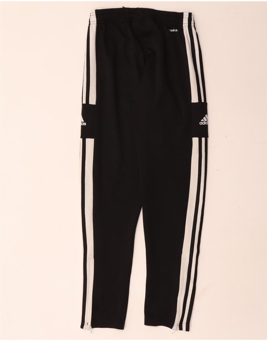 Pantaloni da tuta con grafica Adidas da ragazzo 11-12 anni in poliestere nero