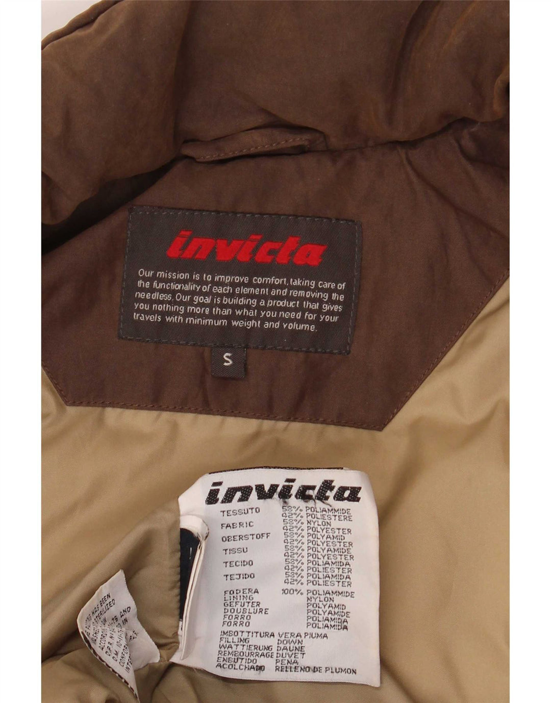 Cappotto imbottito oversize da donna Invicta UK 10 Small Marrone Poliammide