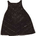 Topshop Camicetta senza maniche da donna Top UK 12 Poliestere nero medio