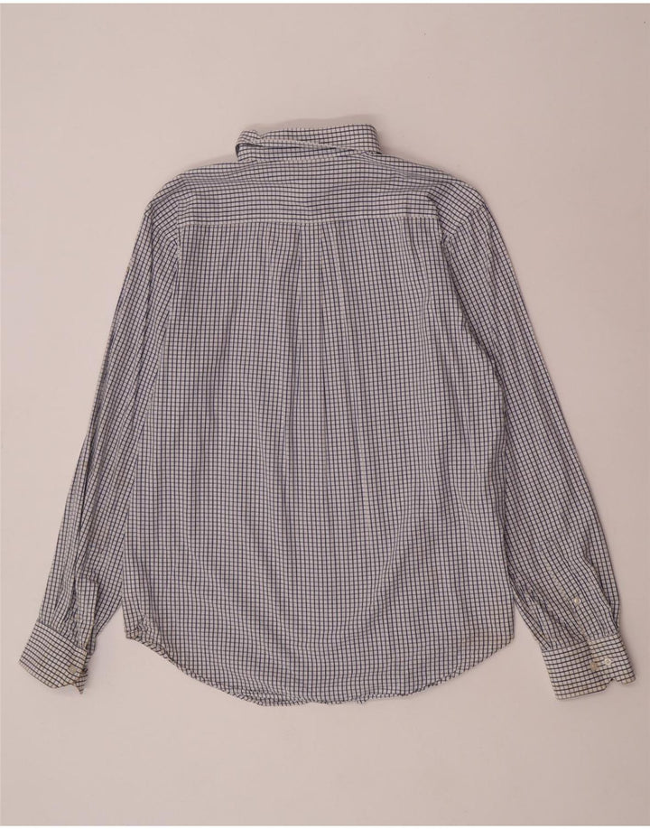 Camicia Fila da uomo in cotone a quadri blu medio