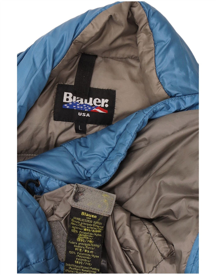 Giacca imbottita da uomo Blauer UK 40 Large blu in poliammide