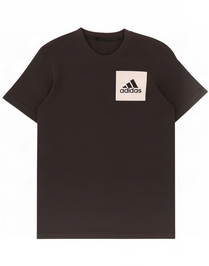 T-shirt Adidas da uomo Top Small nera color block