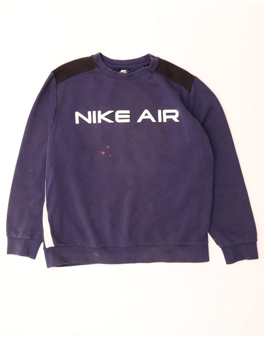 Felpa grafica da uomo Nike Felpa grande in cotone color block blu navy