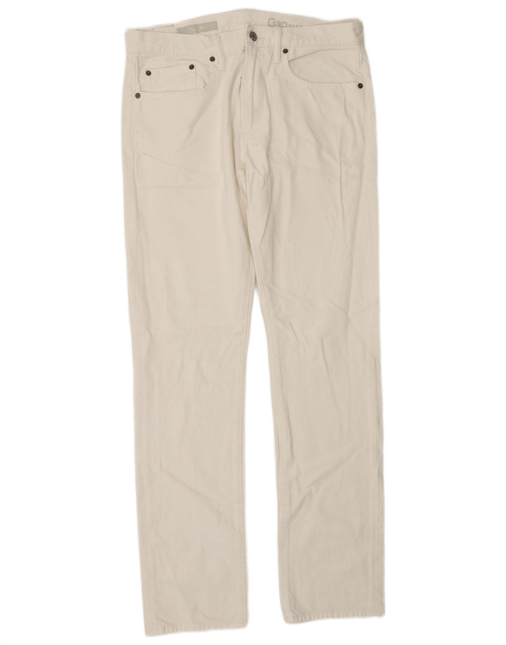 Jeans slim da uomo Gap W32 L34 cotone bianco