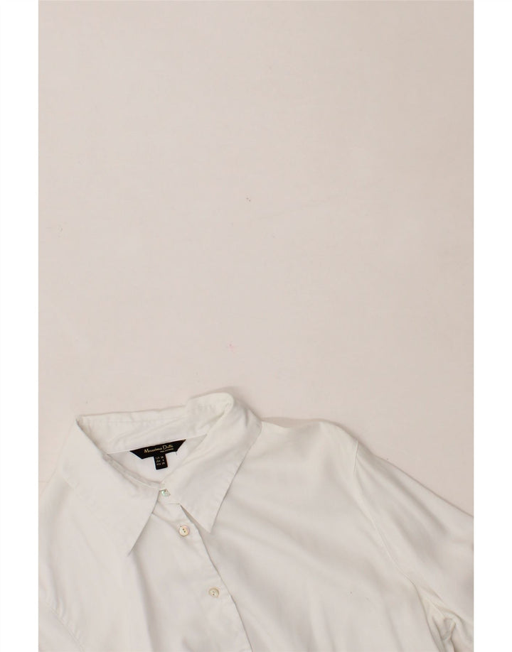 Maglia da donna MASSIMO DUTTI EU 38 Small Lyocell bianco