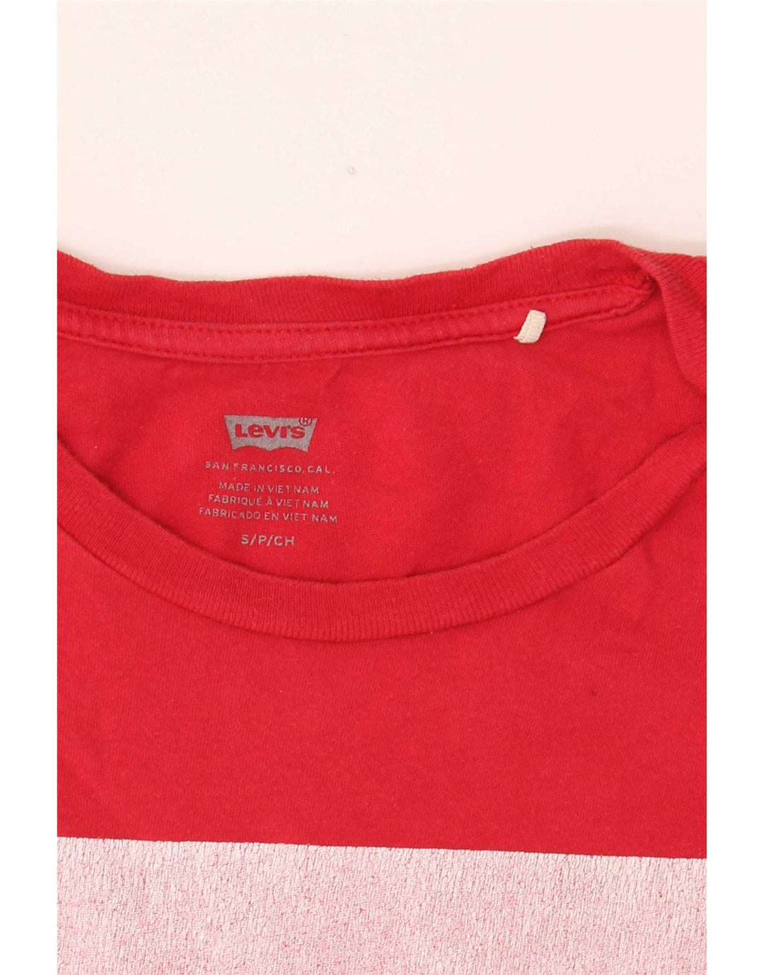 T-shirt grafica da donna Levi's Top UK 10 piccola rossa