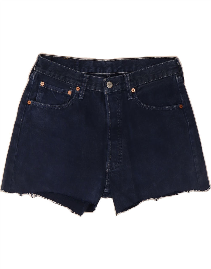 LEVI'S Womens 501 Denim Hot Pants W32 Large Navy Blue Cotton Vintage Levi's and Second-Hand Levi's from Messina Hembry 