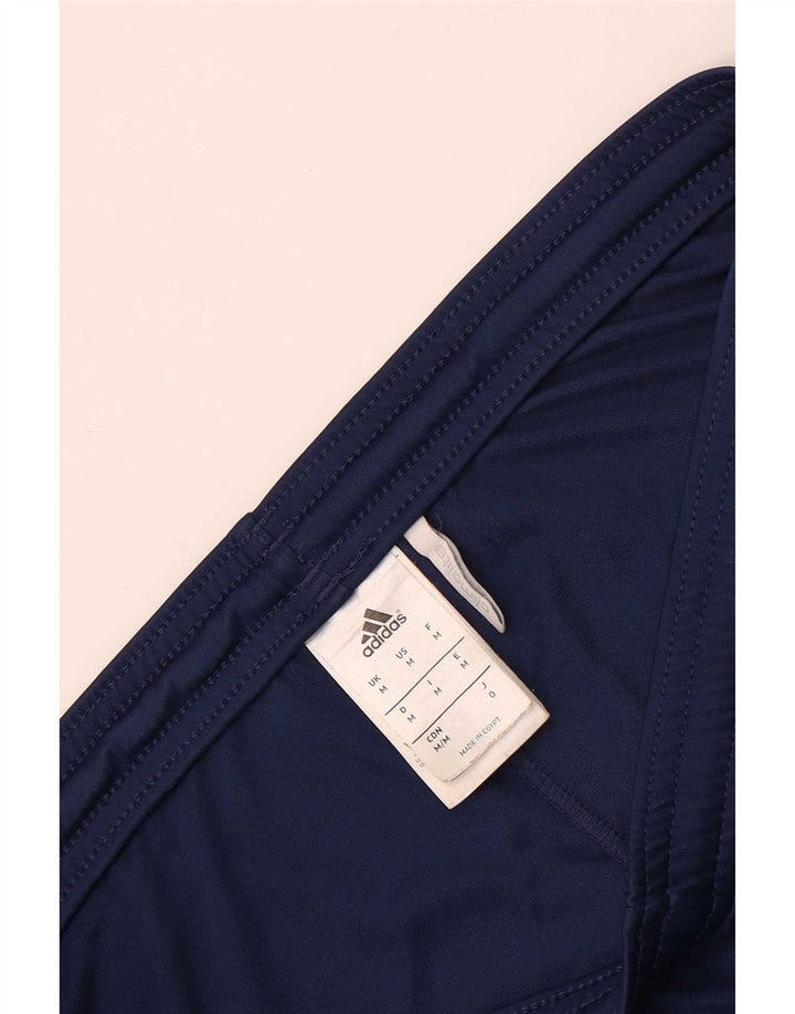 Pantaloncini sportivi Adidas Climalite da uomo medi in poliestere blu navy