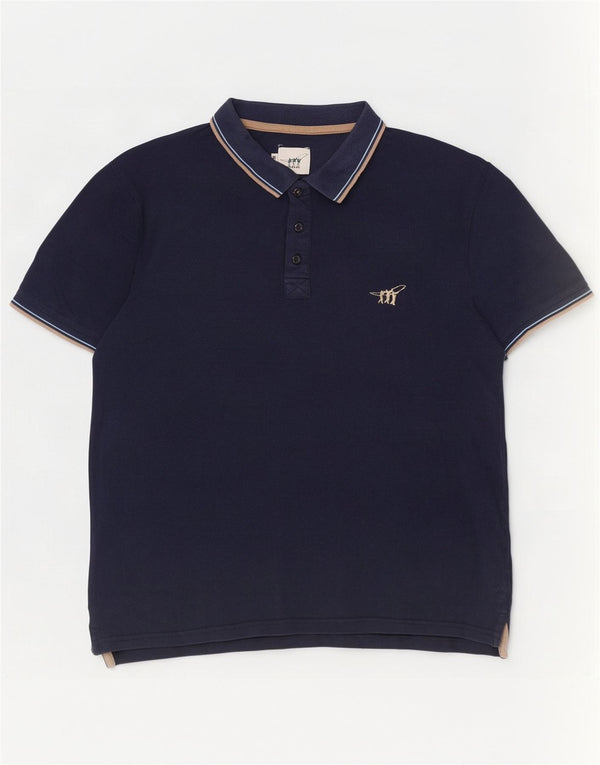 Polo da uomo Henry Cottons grande blu navy