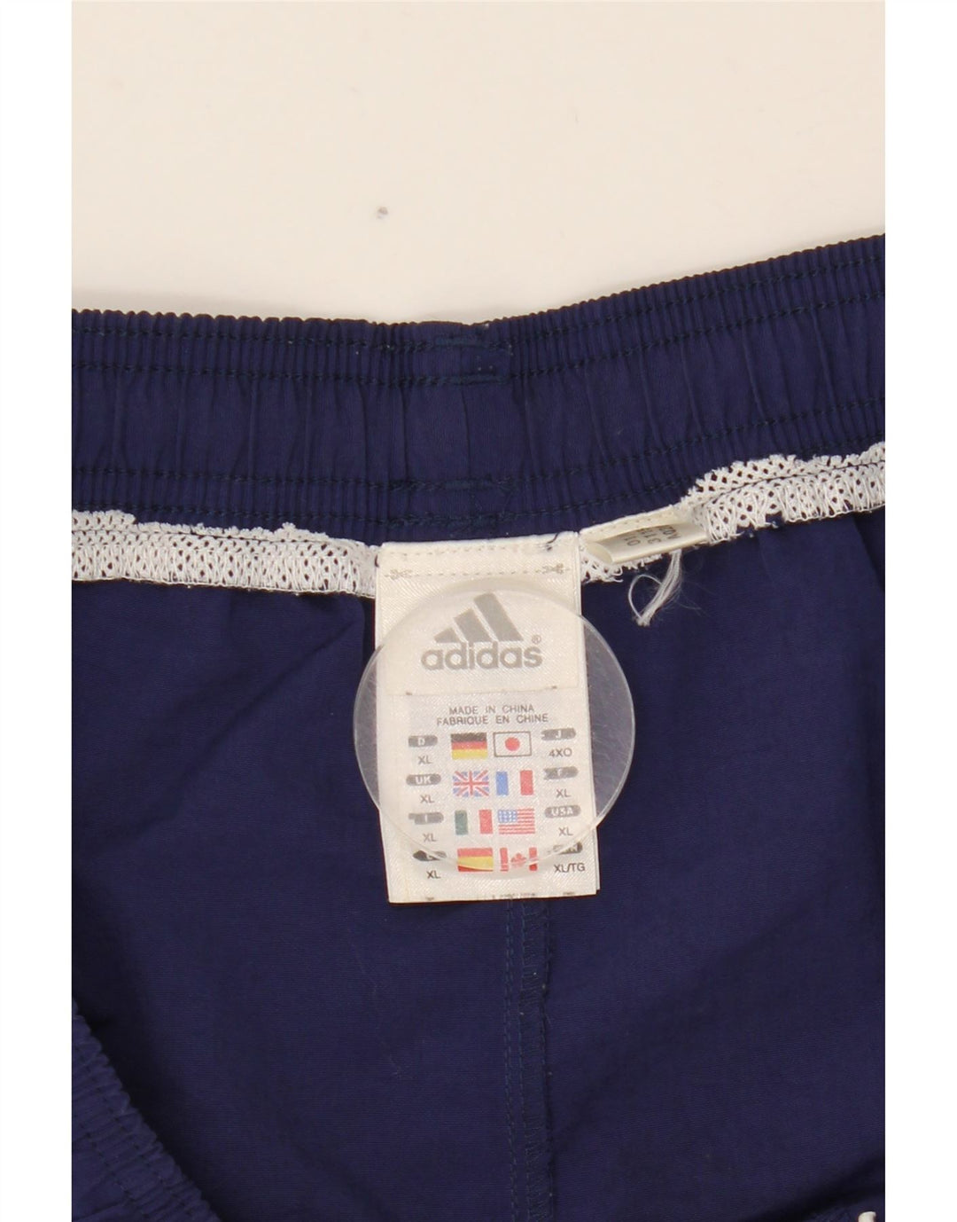 Pantaloncini da bagno da uomo ADIDAS XL in nylon blu navy