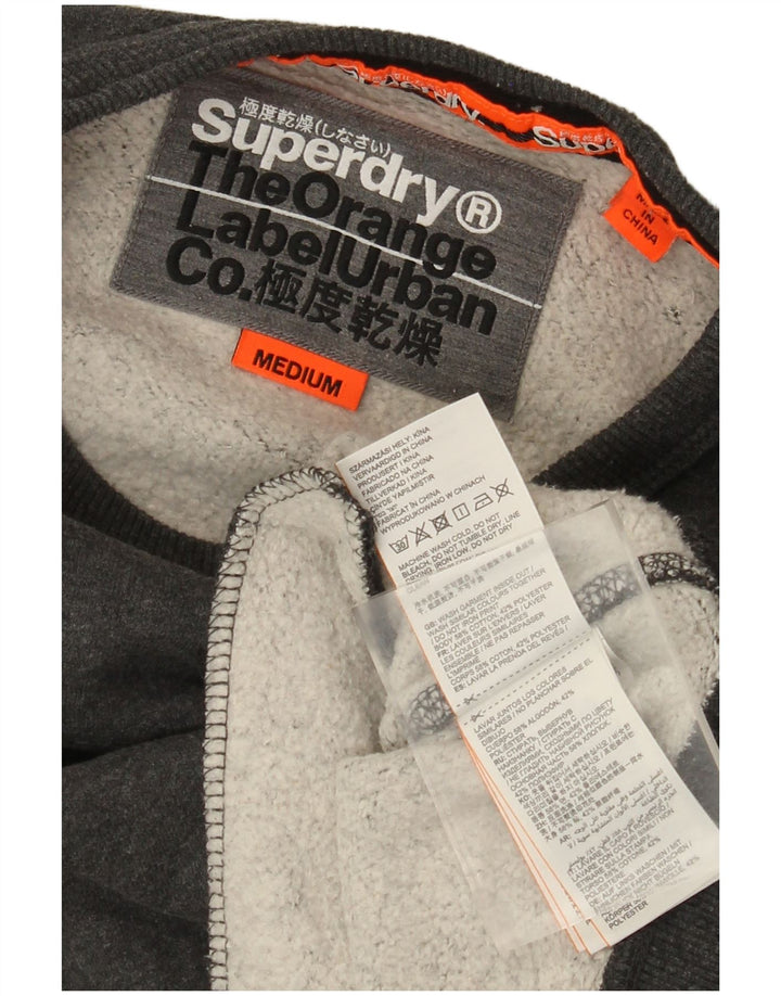 Felpa da uomo Superdry Maglione in cotone mimetico grigio medio