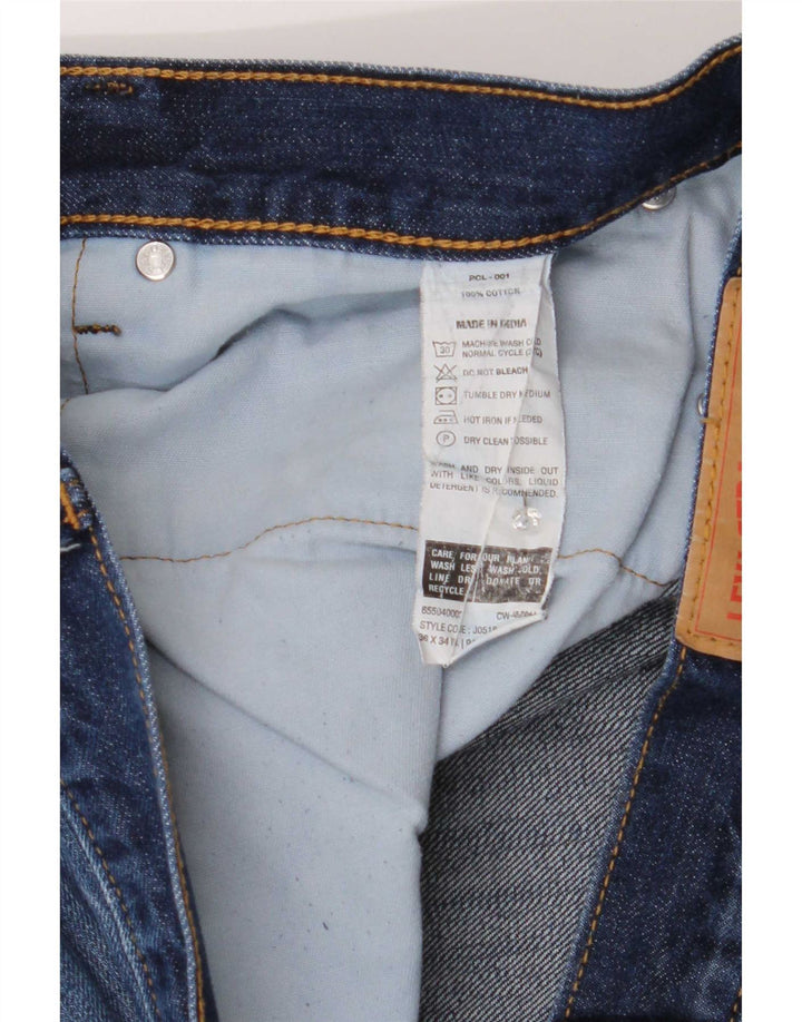 Jeans slim da uomo Levi's W36 L34 cotone blu
