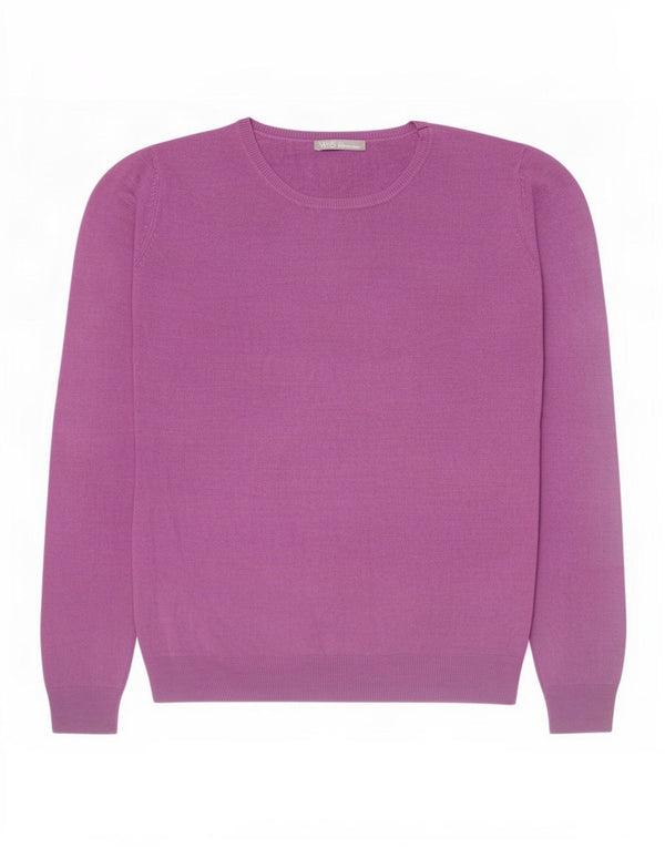 Marks & Spencer Womens Boat Neck Jumper Sweater UK 12 Medium Purple Acrylic