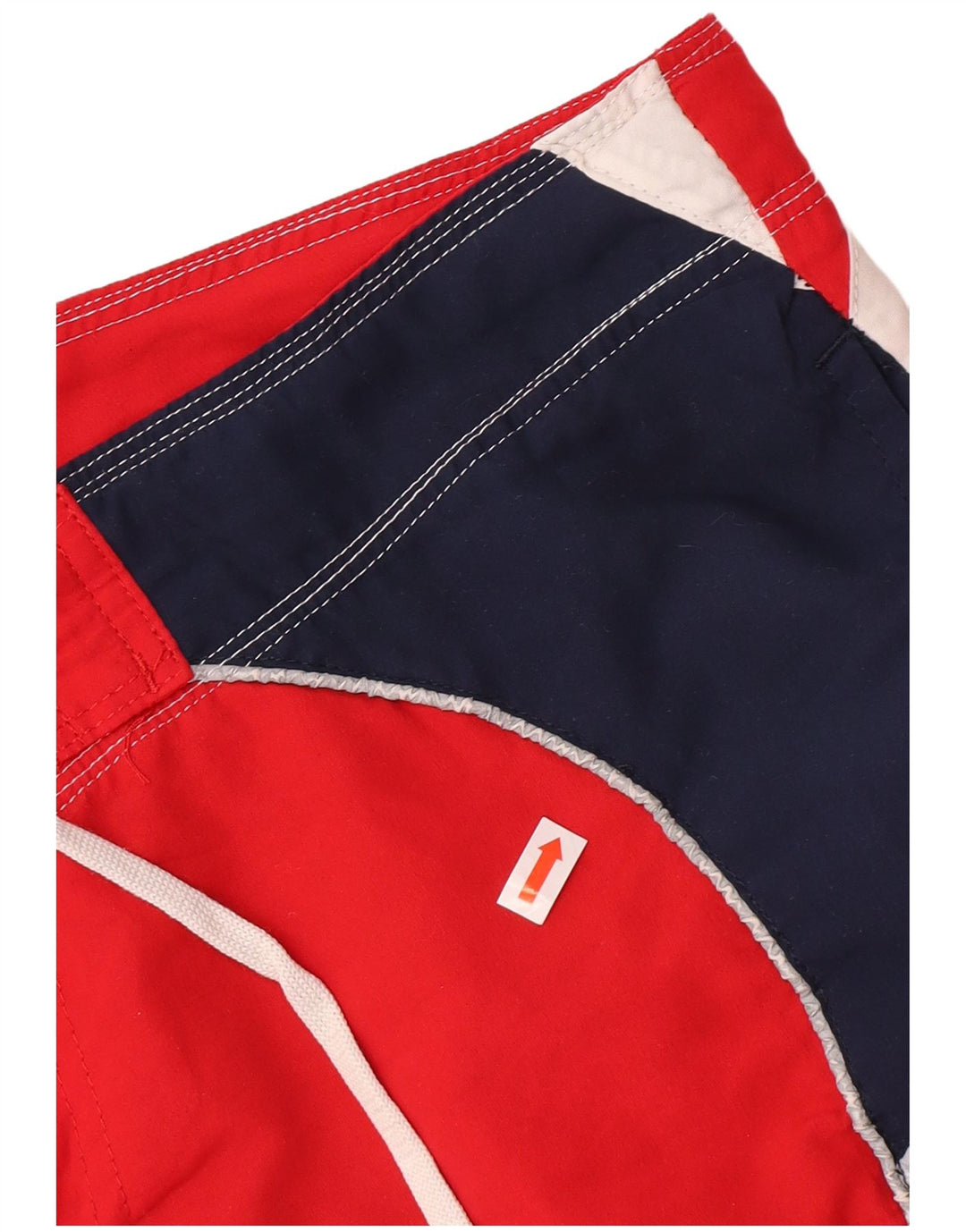 Pantaloncini da bagno grafici da uomo Diadora XL rosso in poliestere color block