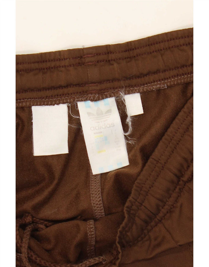 Pantaloni da tuta da uomo Adidas Joggers UK 38/40 Poliestere marrone medio
