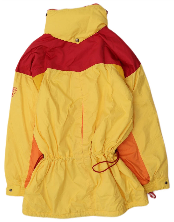 Giacca da sci anorak da donna con cappuccio Degre 7 UK 12 Colorblock giallo medio