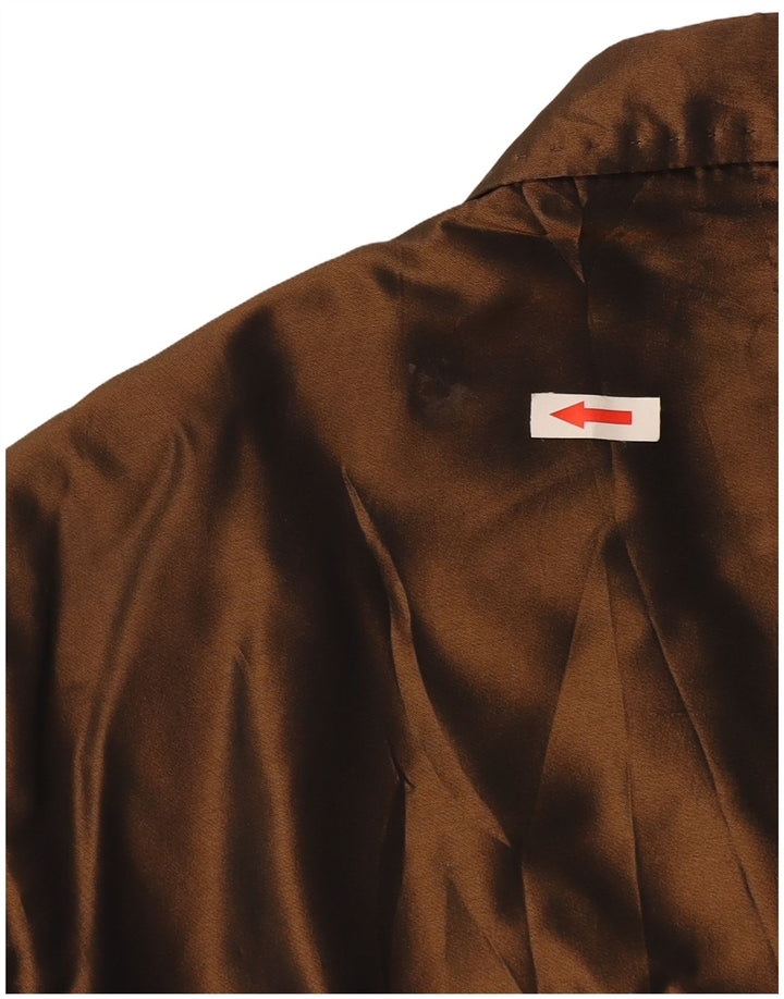 Giacca blazer da uomo a 2 bottoni Dolce & Gabbana IT 50 grande poliestere marrone