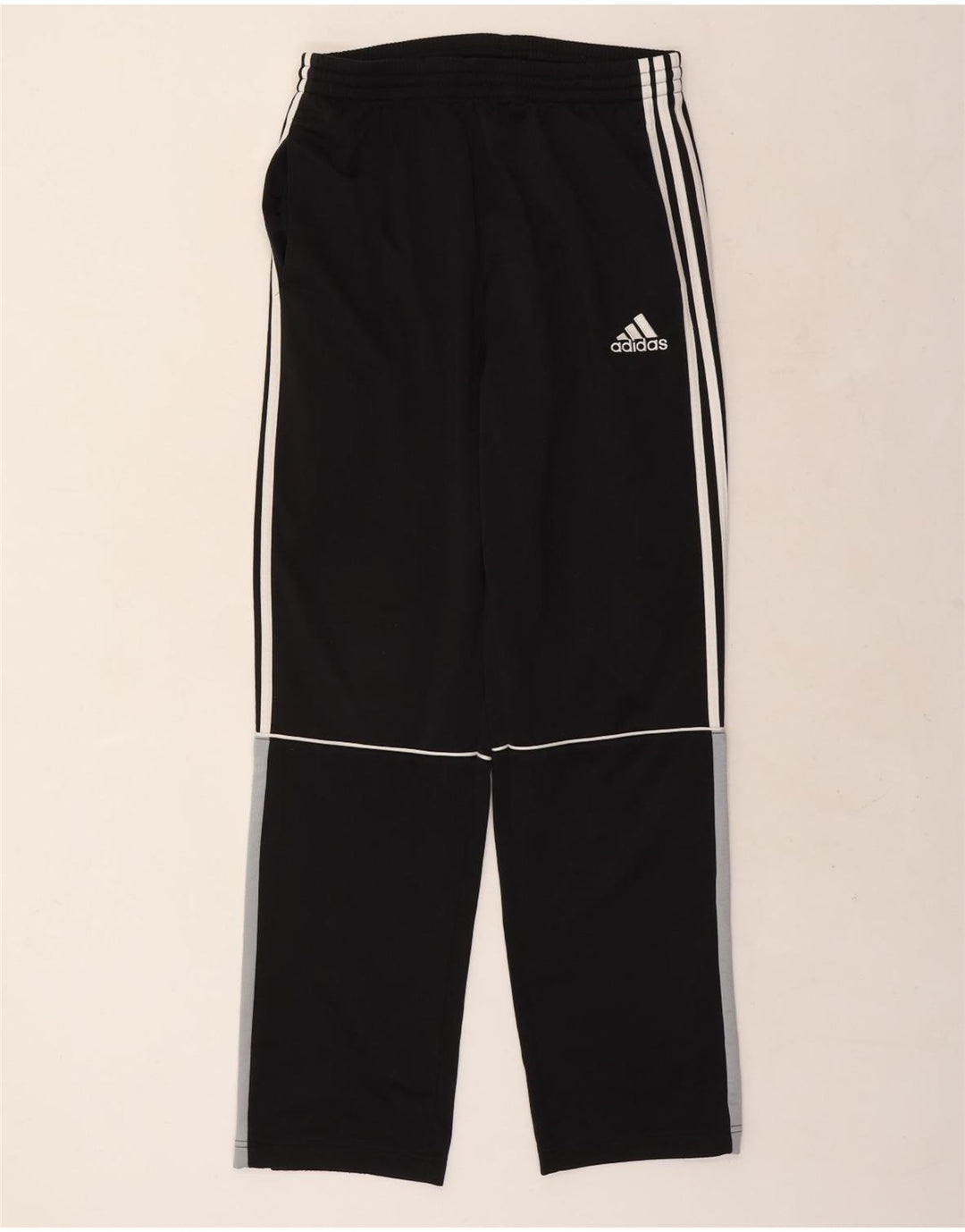 Pantaloni da tuta da uomo ADIDAS, poliestere color block medio nero