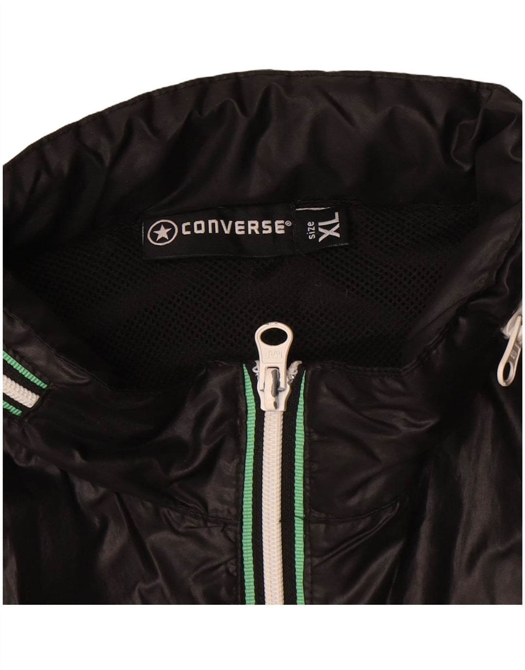 Giacca a vento da uomo Converse UK 42 XL poliestere nero