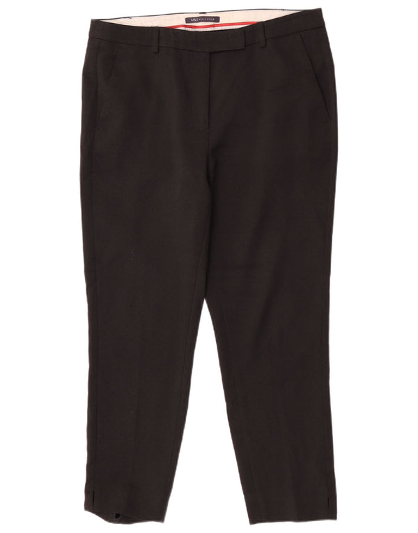 Pantaloni da abito slim da donna Marks & Spencer UK 12 medi W32 L25 neri