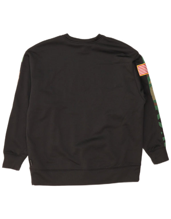 JORDAN Felpa da uomo North Carolina Felpa media mimetica nera