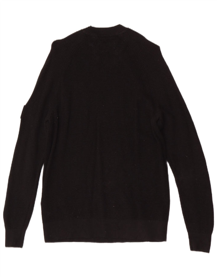 Calvin Klein Jeans Maglione girocollo da uomo piccolo in lana nera